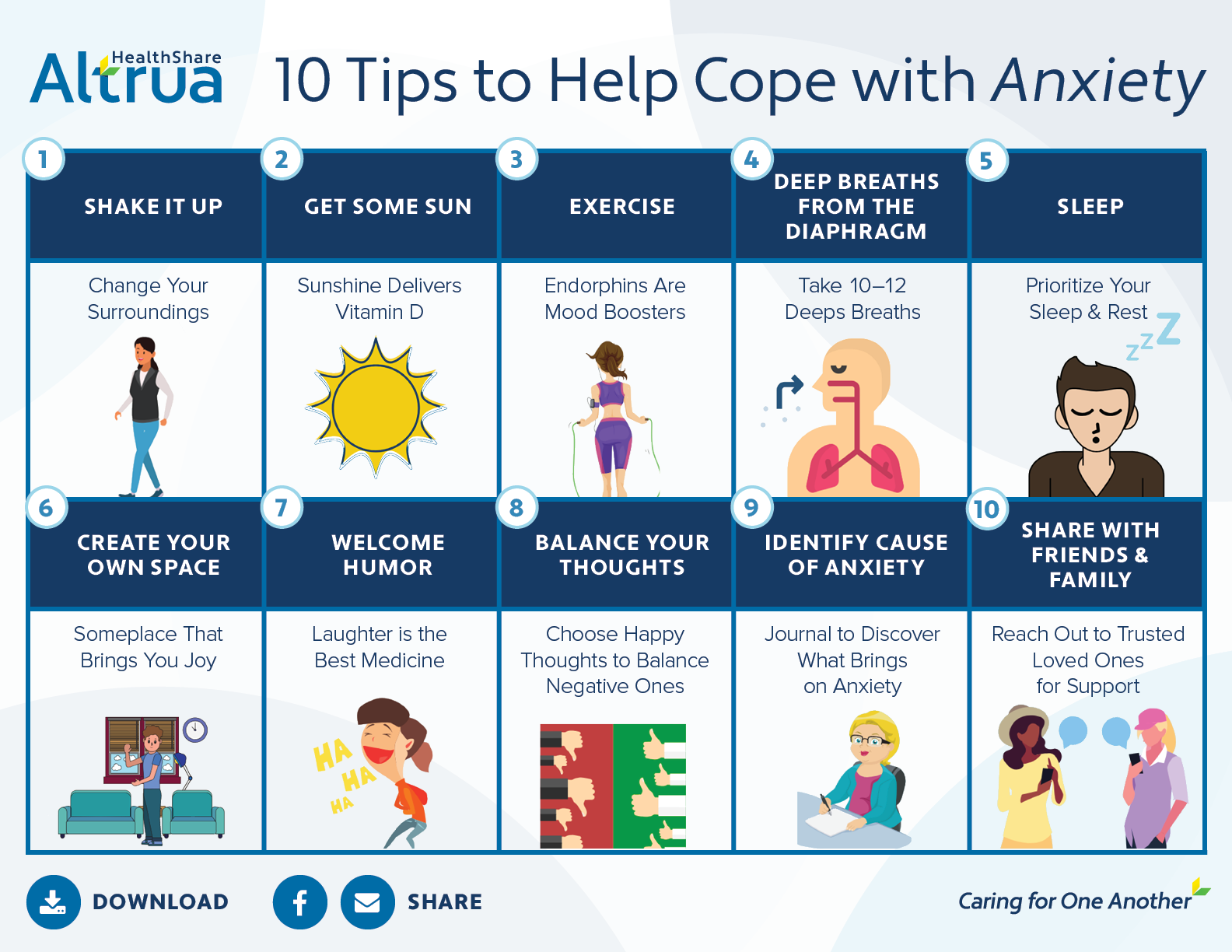 Ten Tips For Coping With Anxiety Altrua HealthShare   Graphic 10 Anxiety 